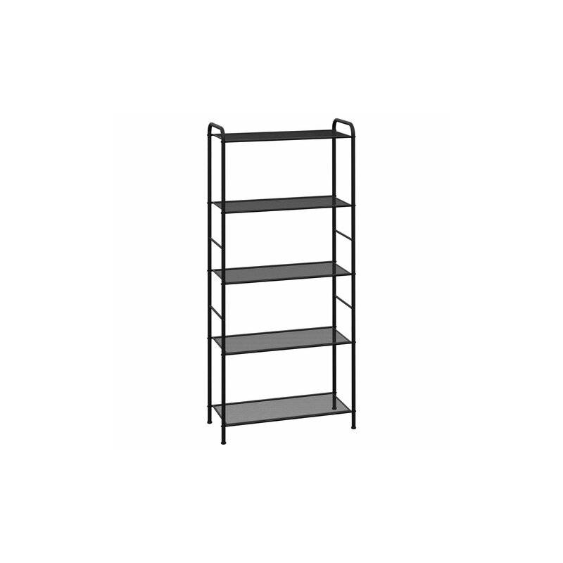 Стеллаж на металлокаркасе "Валенсия-25", 655*300*1555 мм, 5 полок, черный, СТВ25 Ч главное фото