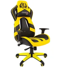 Игровое кресло Chairman Драйв 25 Россия экопремиум черно-желтый
