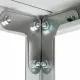 Стеллаж металлический  "MS Plus-185/50-4", 1850х1000х500 мм, 4 полки, регулируемые опоры, 291106, S241BR155402. Фото товара с разных ракурсов.
